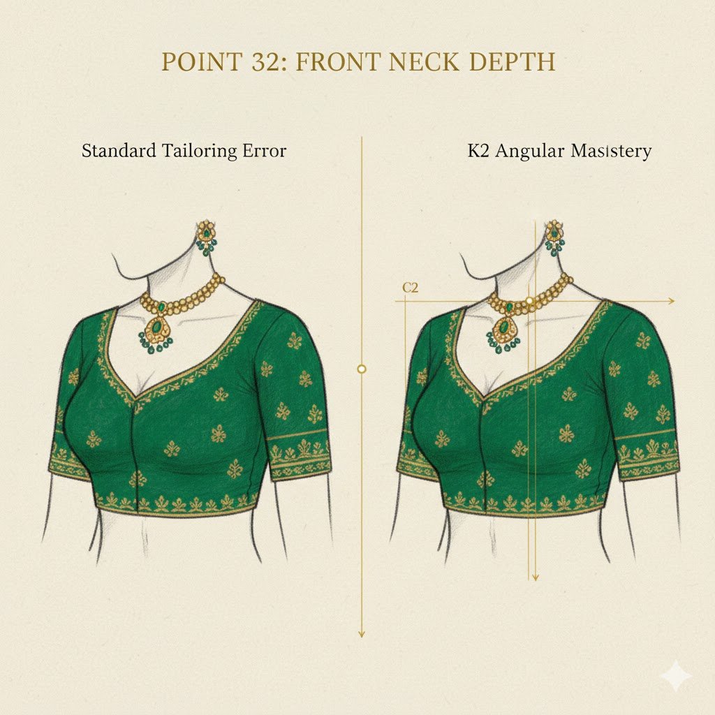 Point 32: Front Neck Depth