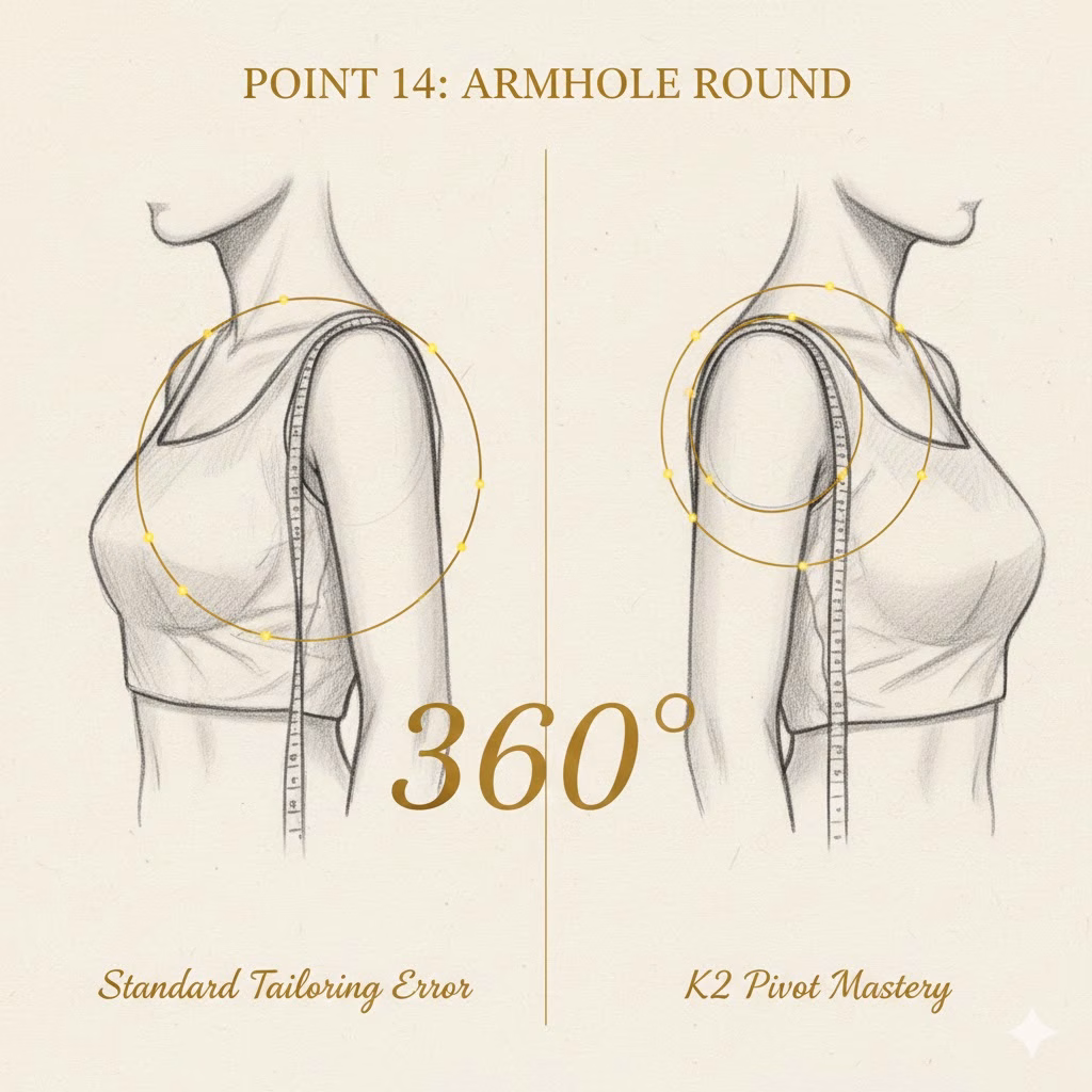 Point 14: Armhole Round